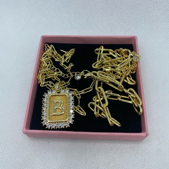 VENOCO Initial “B” Pendant Necklace. Receive Both Necklaces - Picture 6 of 6